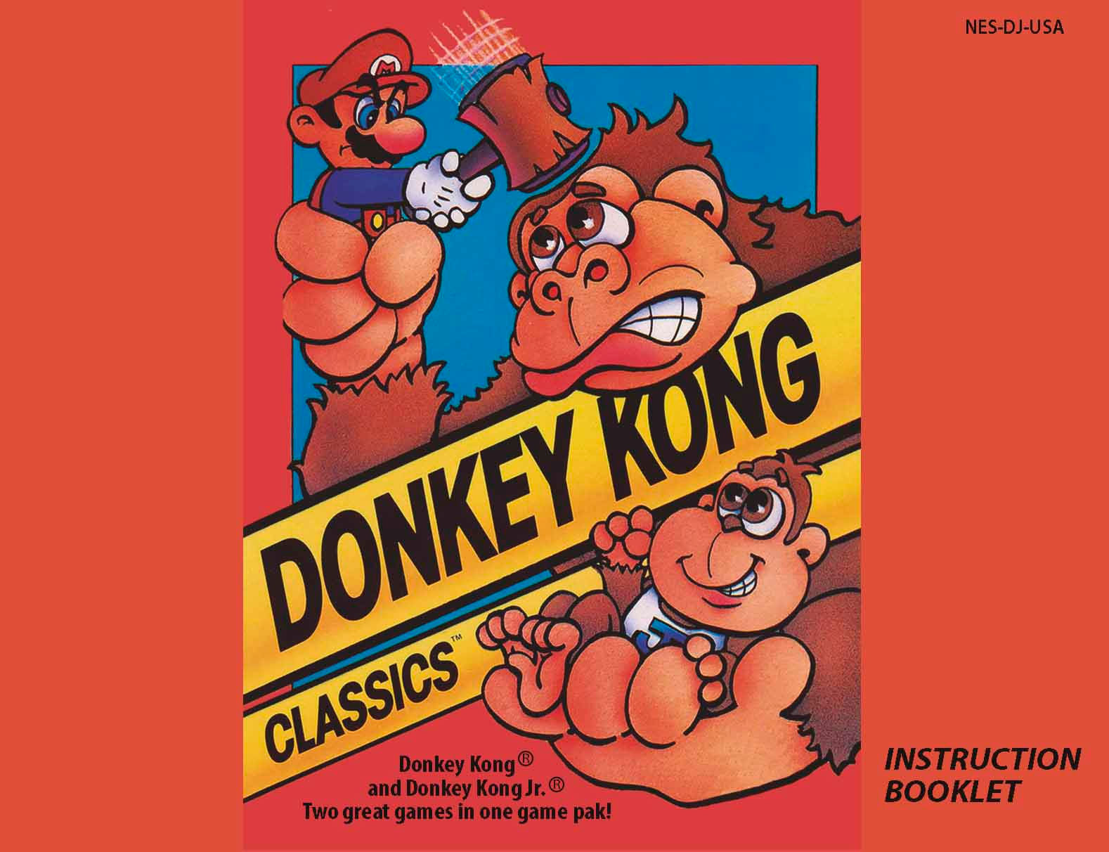 DONKEY KONG CLASSICS - MANUAL NES (USA version)