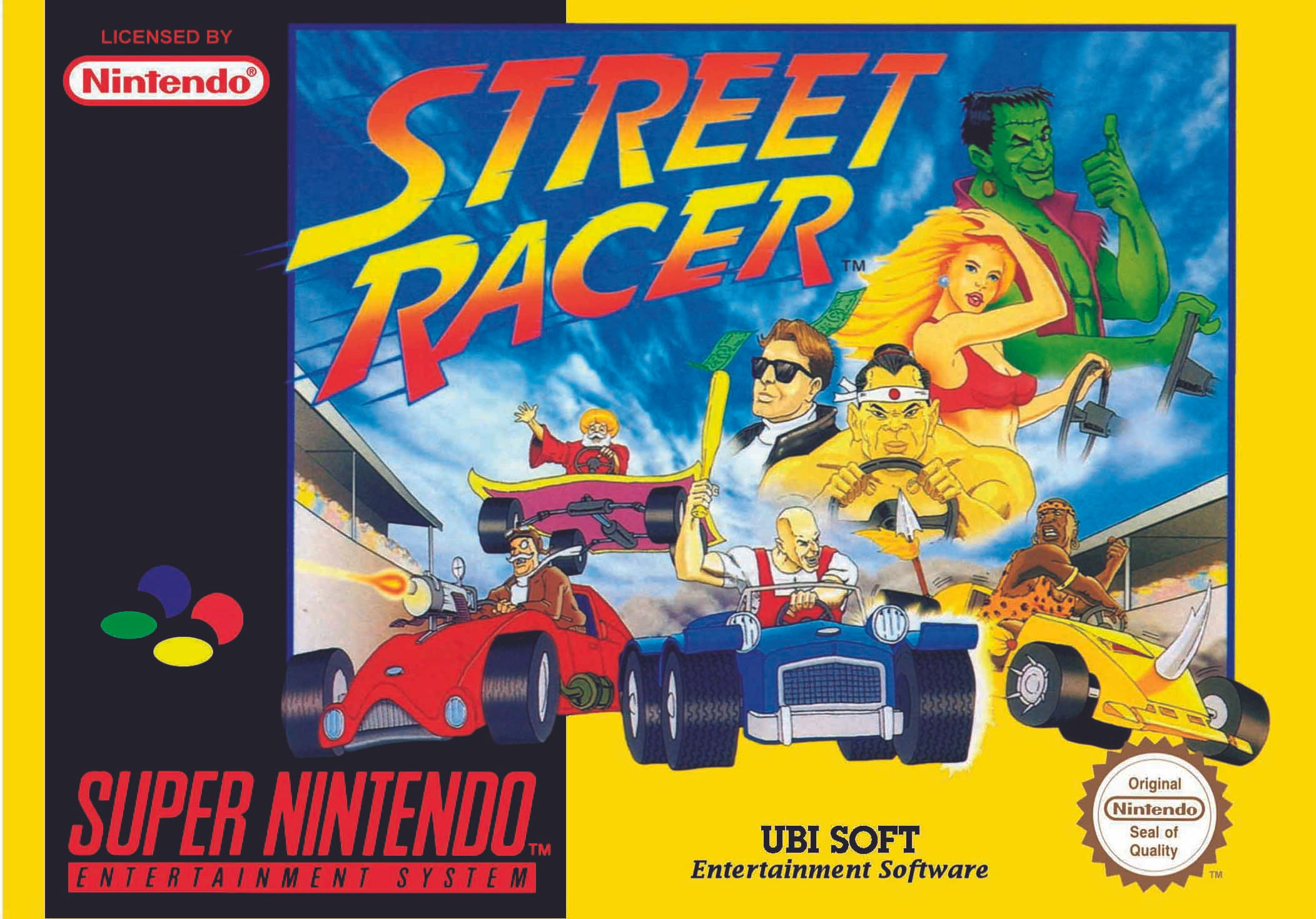 STREET RACER SNES (european version)