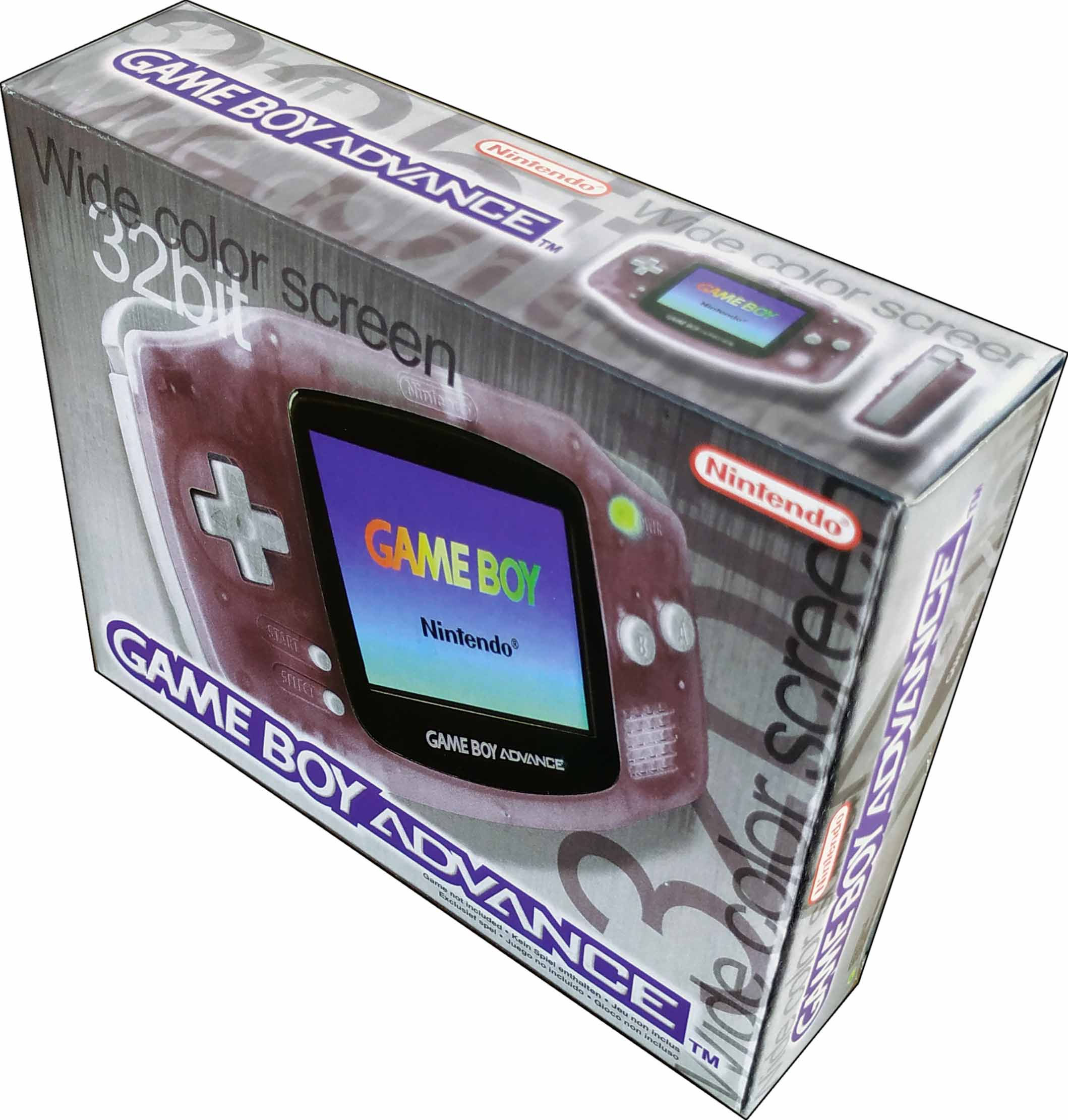 GAME BOY ADVANCE NEGRA TRANSPARENTE (european version)