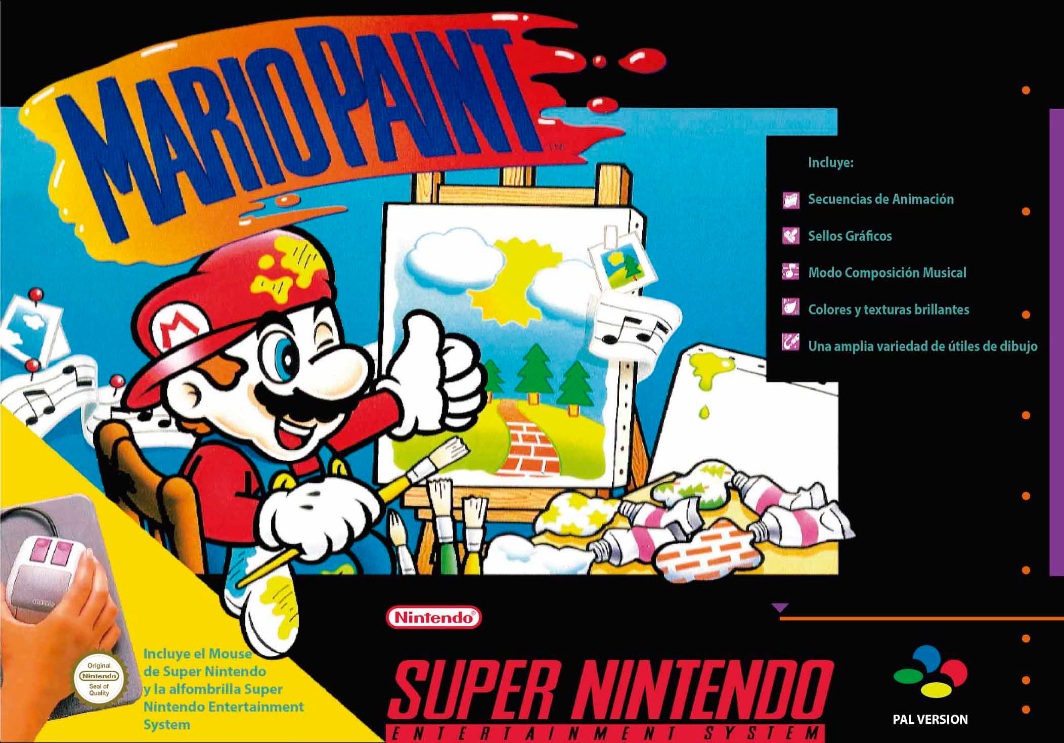 MARIO PAINT SNES (spanish version)