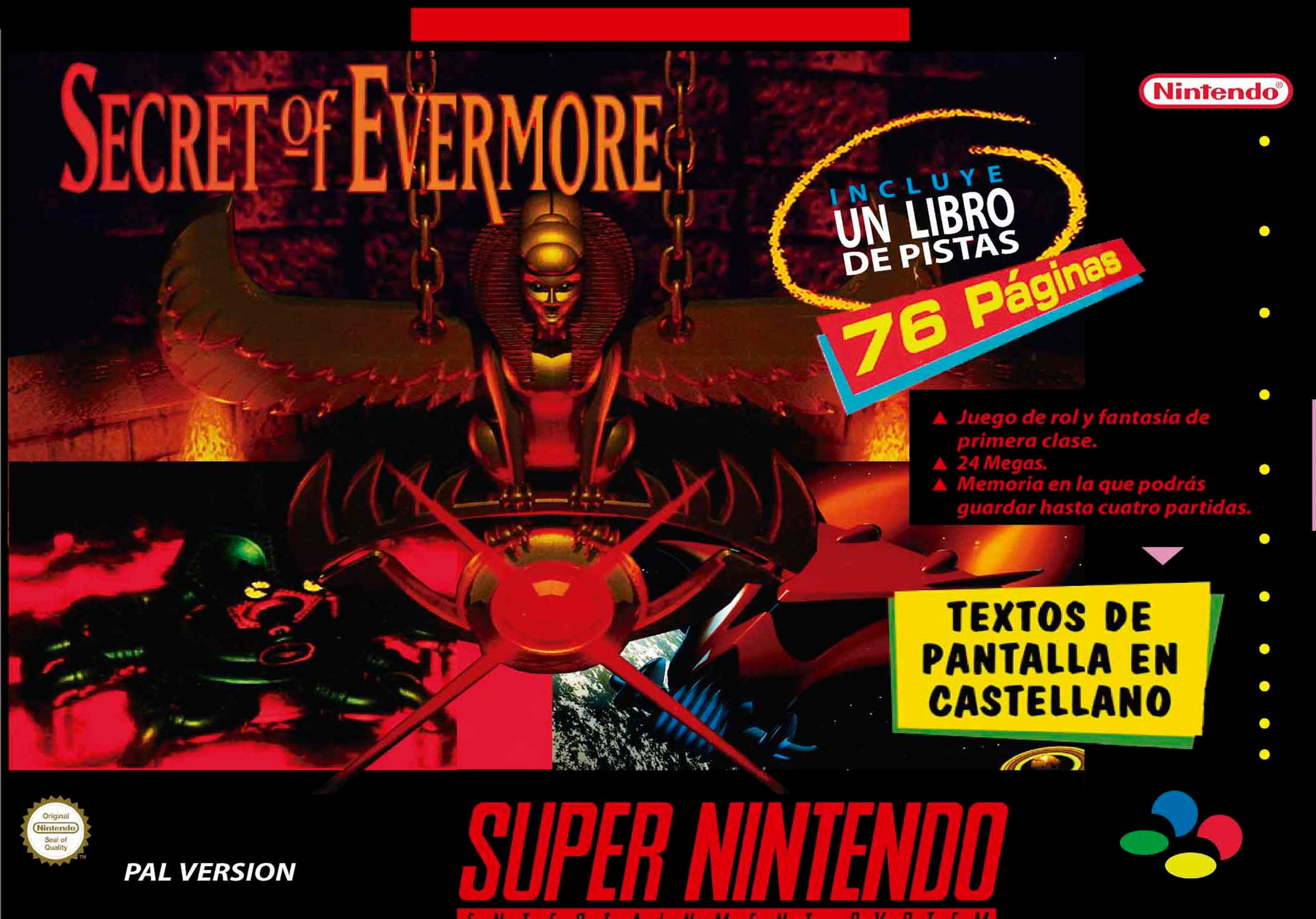 SECRET OF EVERMORE SNES (spanish version)