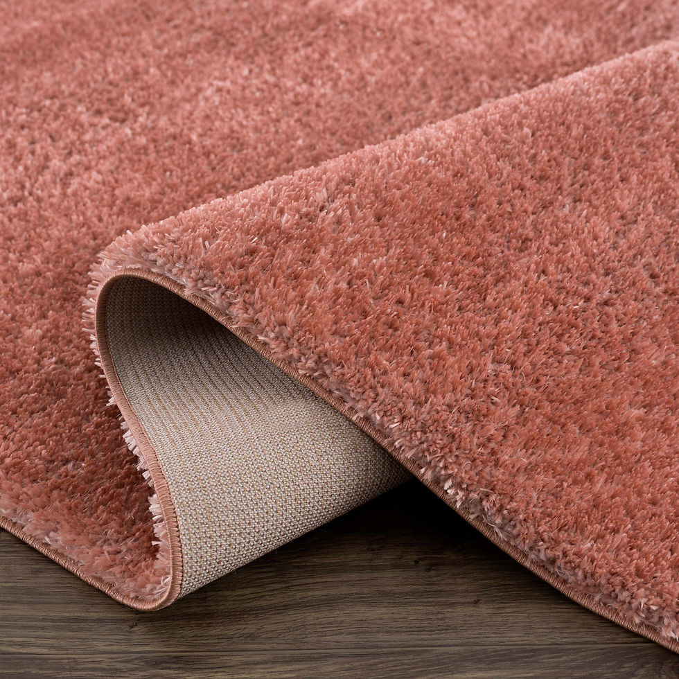 Thumbnail: Heavenly Solid Pink Plush Rug