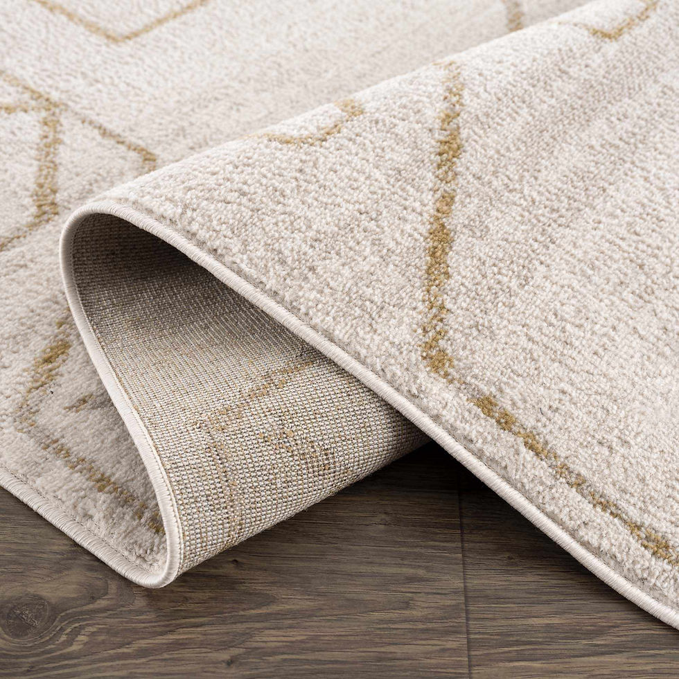 Thumbnail: Azzan Cream & Gold Area Rug