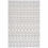 Thumbnail: Ivory Gray Beil Textured Trellis Fringe Carpet - Clearance