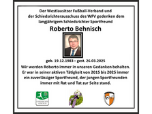 Sportfreund Roberto Behnisch verstorben