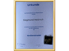 Tolle Ehrung für WFV-Senior