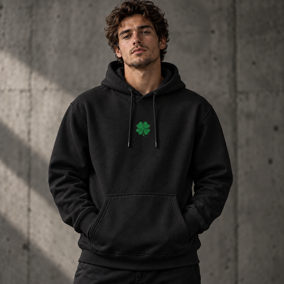 Küçük resim: Lucky in Love Yonca Baskılı Hoodie