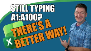 Stop Using Excel Ranges — Use Table References Instead!