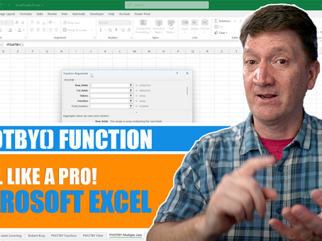 Mastering Excel's PIVOTBY Function – 3 Real-World Examples You Need to See