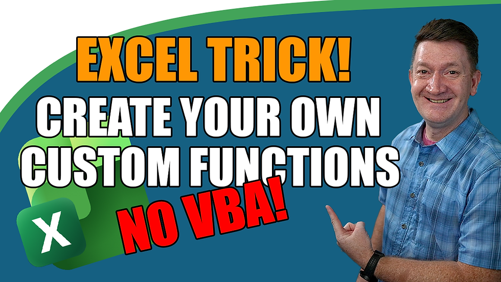 Stop Repeating Formulas in Excel — Create Your Own Function Instead!