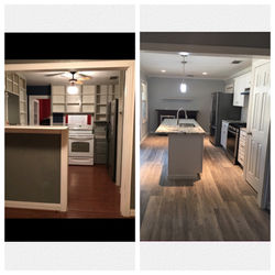Before and after pictures of kitchen