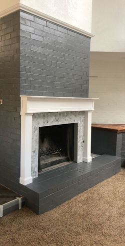 Remodeled fireplace