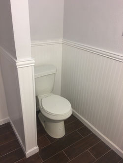 New paint and floor in bathroom