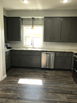 Modern gray kitchen
