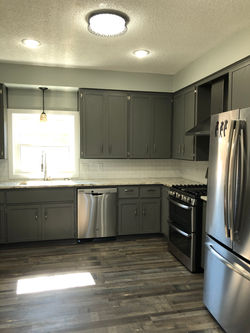 Modern gray kitchen