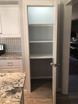 An added pantry space