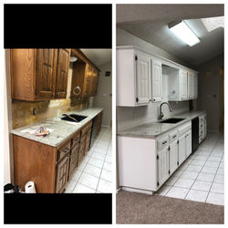 Before and after pictures of kitchen