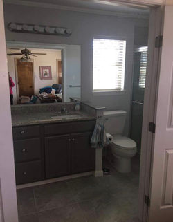 White updated bathroom