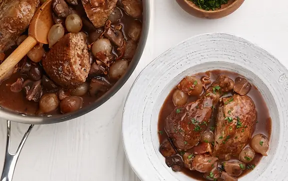 30-Minute Coq au Vin Using Rotisserie Chicken