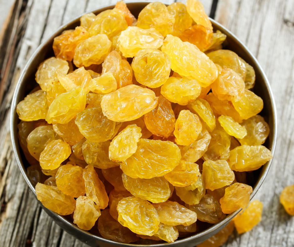 Golden raisins