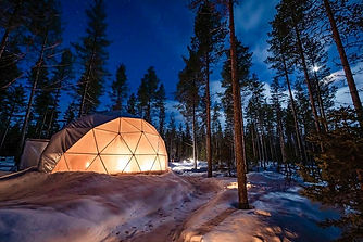 Polarman's camp Live Rovaniemi ® with Snowshoeing to the Frozen Lake