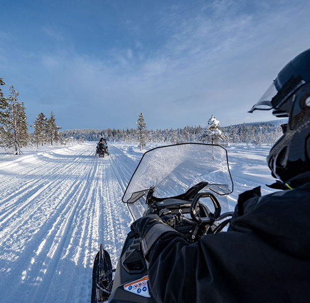 Private Snowmobile Safari Levi Classic Wilderness trail