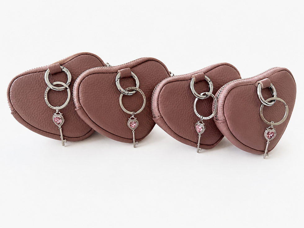 Thumbnail: Key To Her Heart Charm - Deep Petrol
