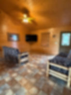 Two Bed Cabin Living Area