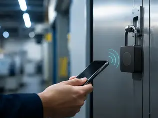 NFC passive Lock Unlock Example Display Poster