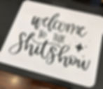 Welcome to the shitshow mouse mat, humous mouse pad to bring a touch of humour to your workplace office or home office