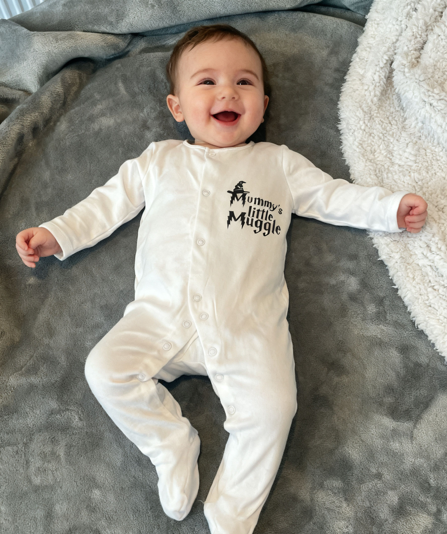 "Mummy's Little Muggle" Harry Potter-Inspired Sleepsuit, mummys-little-muggle-harry-potter-inspired-sleepsuit