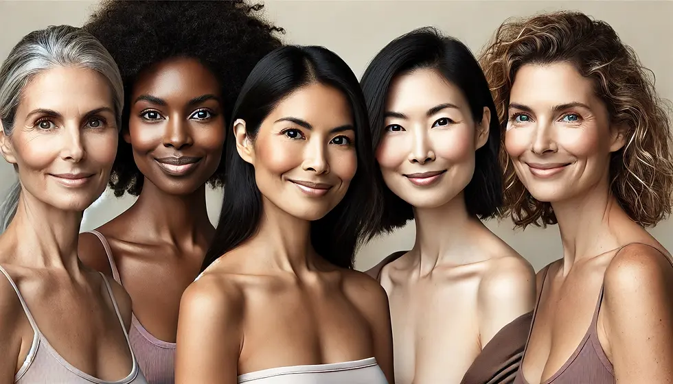 DALL·E 2024-06-19 16.53.46 - Four diverse women of varying ages and races with their heads