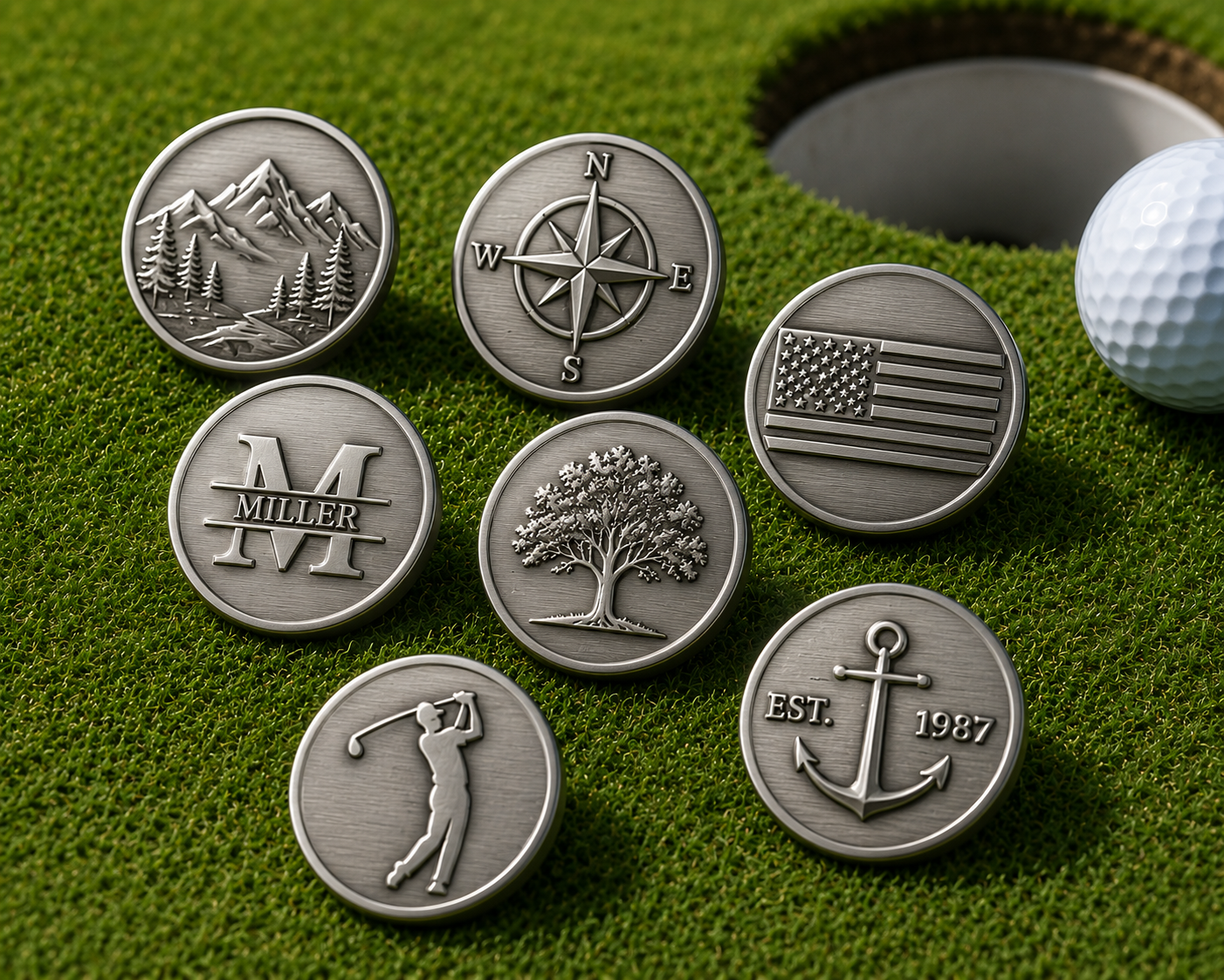 32mm (1.25 inch) Stainless Steel Ballmarker
