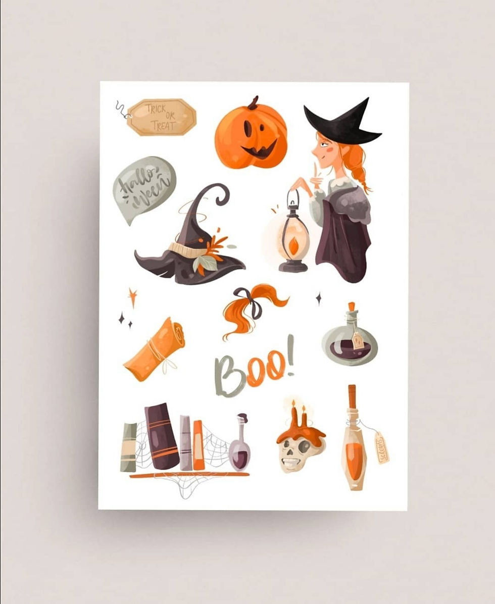 Наліпки «Хеловін відьма 2»