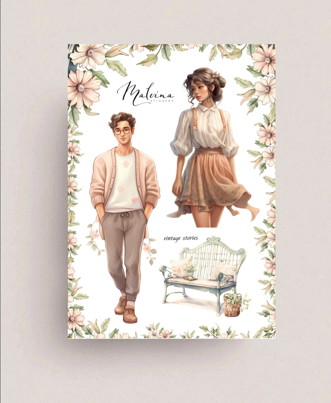 Наліпки «Vintage stories 4»