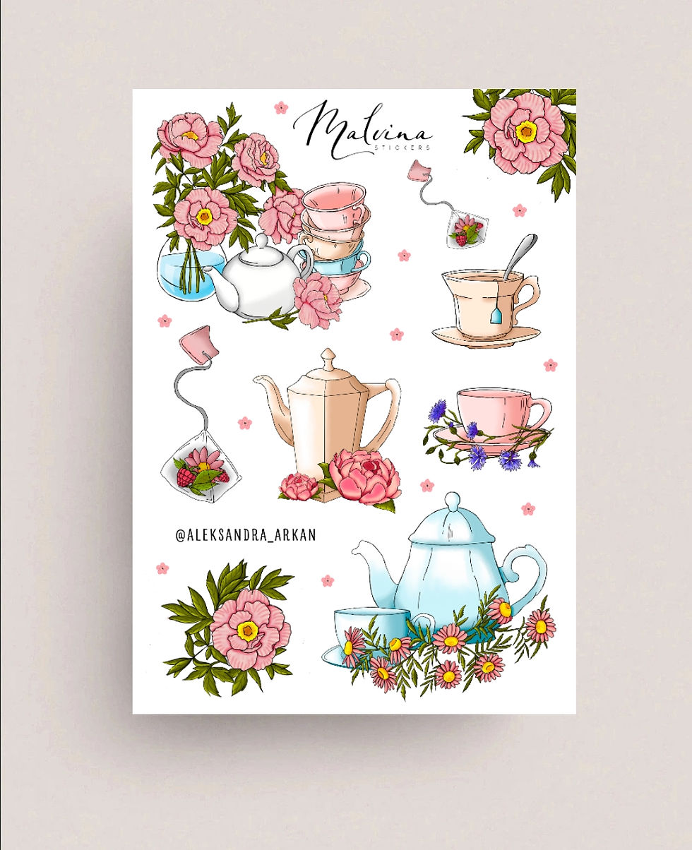 Наліпки «Чашечки»