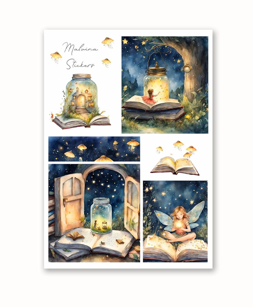 Наліпки Книжкова фея