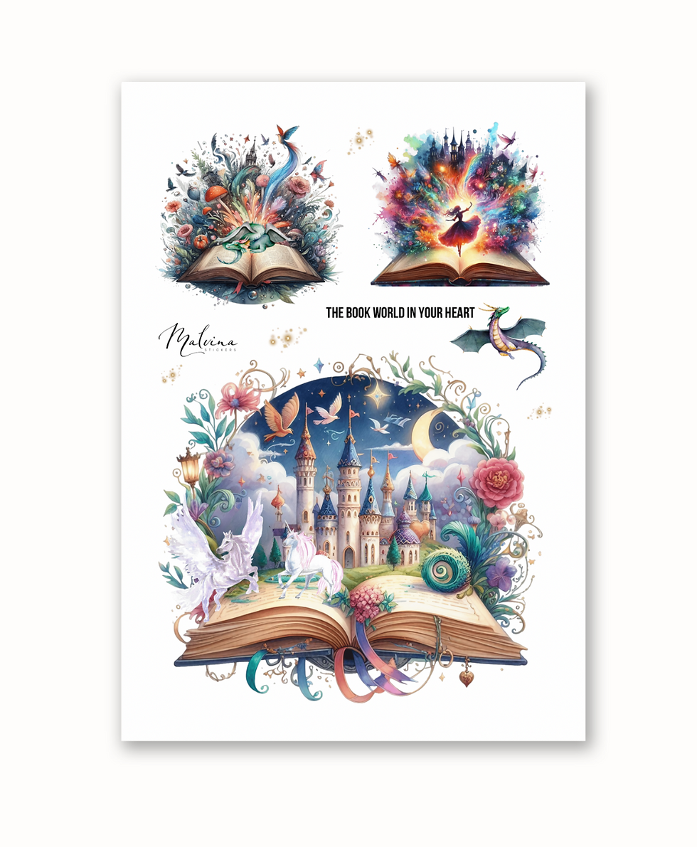 Стікери Книжковий світ 9