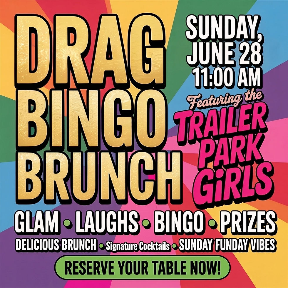 DRAG BINGO BRUNCH 🎉🚨NOT YOUR GRANNY’S BINGO