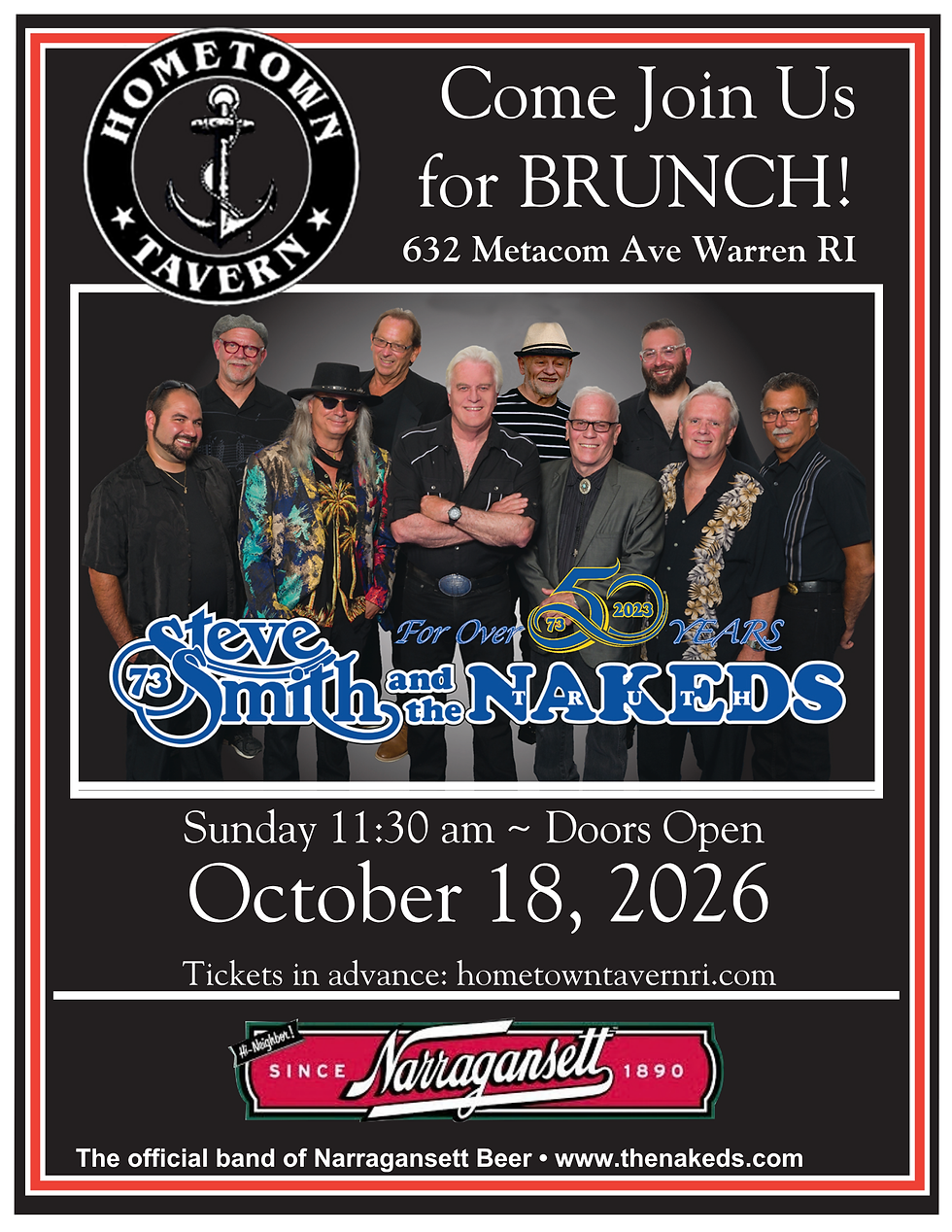 Steven Smith & the Nakeds BRUNCH!