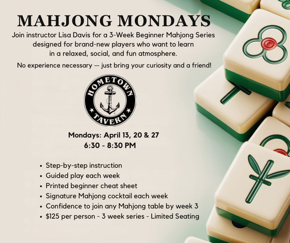 🀄 MAHJONG MONDAYS for Beginners – 3 Week Series