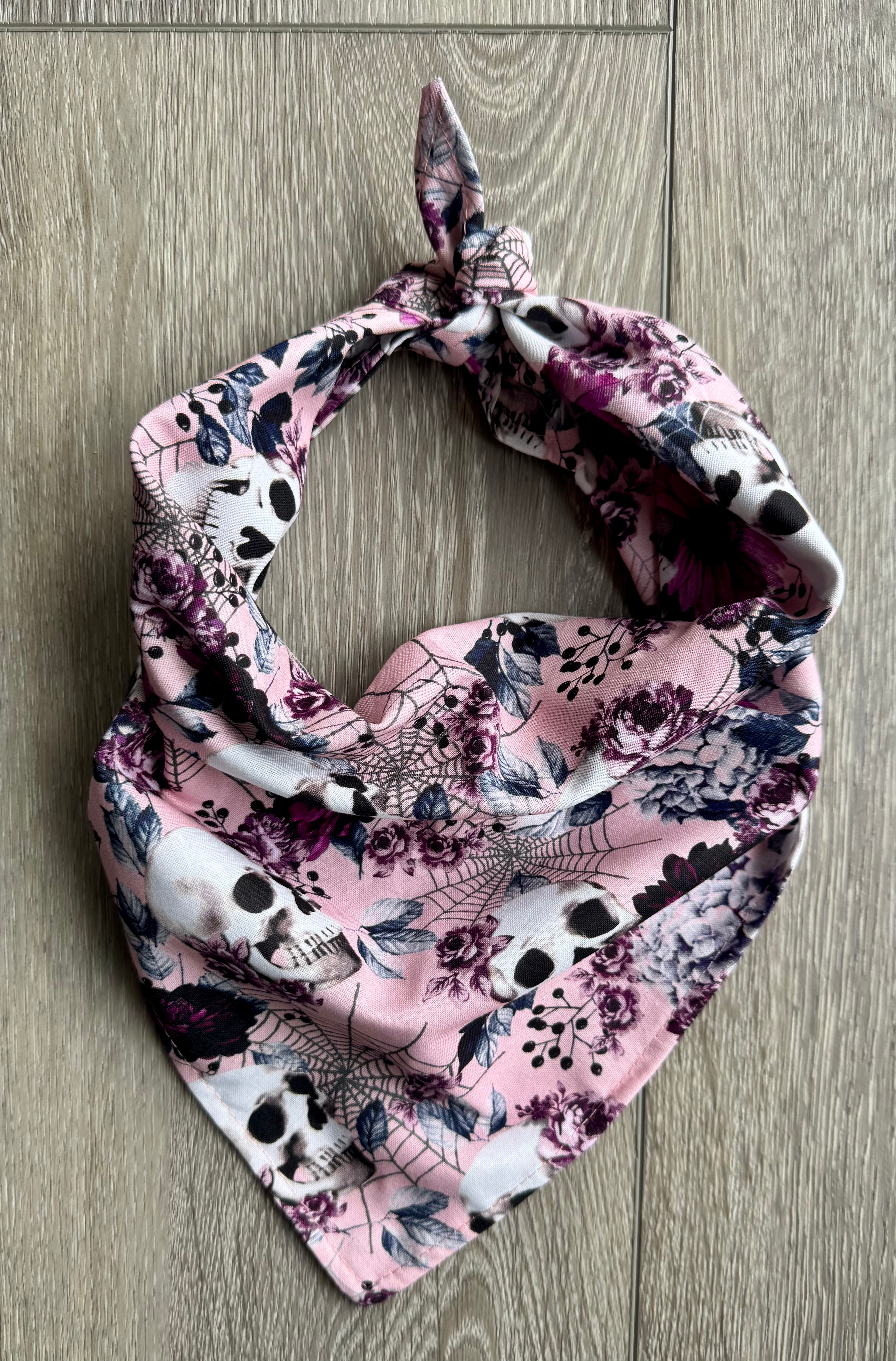Skulls in Bloom Dog Bandana