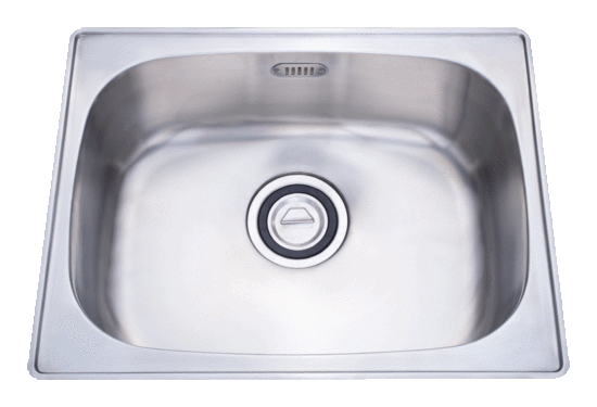 【功林】KL-301-不銹鋼大橢圓單槽(62公分)(毛絲面)-本商品不含安裝