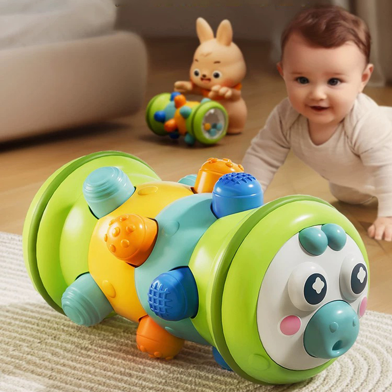 Baby Crawling Roller Toy Fitness Educational Activity Roller Infant Tummy Time D