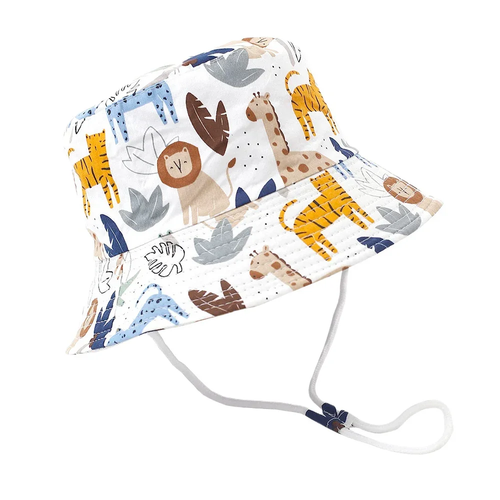 Summer Baby Sun Hat for Girls Fashion Beach Sun Cap Cartoon Animal Autumn Boys F