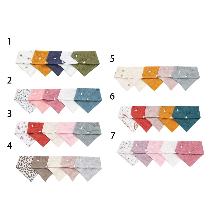 5-Pack Cotton Baby Washcloths