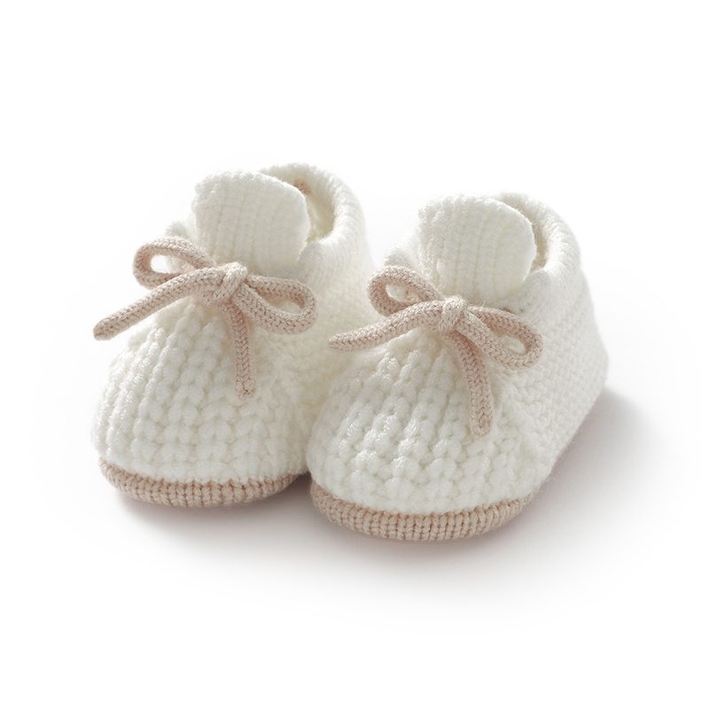 Baby First Walkers Soft Soled Newborn Boys Girls Crib Prewalkers Handmade Knitte