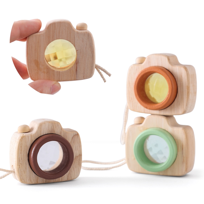Montessori Wooden Camera Blocks