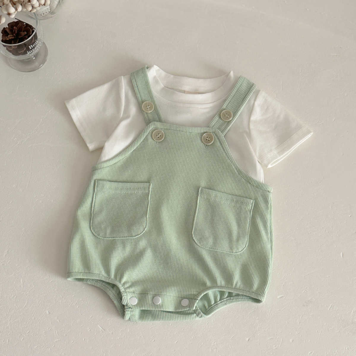 New Baby Clothes  Summer Newborn Boys Girls Rompers Short-Sleeved Harness Infant