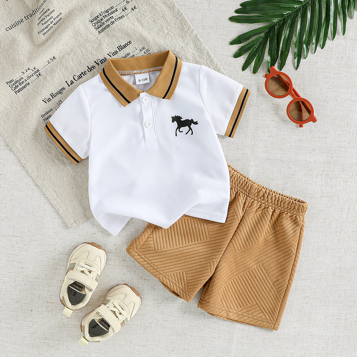 Baby Boy Clothes Set T-shirt+Shorts  Summer Clothing  Cute Cartoon Baby Boy Outf